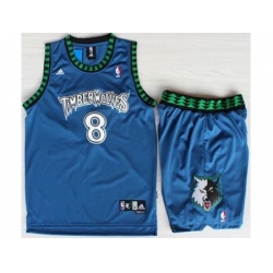 Minnesota Timberwolves 8 Latrell Sprewell Blue Swingman NBA Jerseys Short Suits