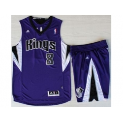 Sacramento Kings 8 Rudy Gay Purple Revolution 30 Swingman Suits
