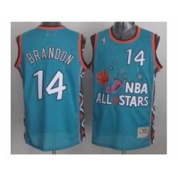 NBA 96 All Star #14 Brandon Blue Jerseys