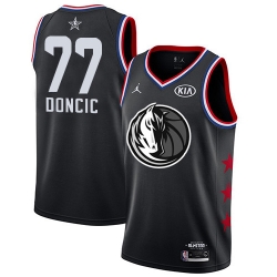 Mavericks 77 Luka Doncic Black Basketball Jordan Swingman 2019 All Star Game Jersey