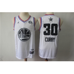Warriors 30 Stephen Curry White 2019 NBA All Star Game Jordan Brand Swingman Jersey