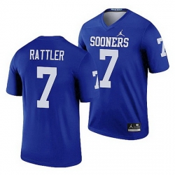 Oklahoma Sooners Spencer Rattler Blue Legend Men'S Jersey