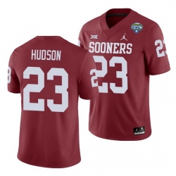 Oklahoma Sooners Todd Hudson Crimson 2020 Cotton Bowl Men'S Jersey