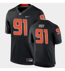 Men Oklahoma State Cowboys Tyren Irby College Football Black Game Jersey
