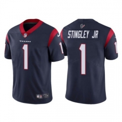 Nike Texans 1 Derek Stingley Jr Navy 2022 NFL Draft Vapor Untouchable Limited Jerse