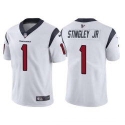 Nike Texans 1 Derek Stingley Jr White 2022 NFL Draft Vapor Untouchable Limited Jerse