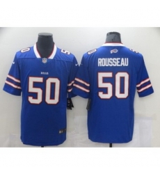 Nike Buffalo Bills 50 Gregory Rousseau Blue Vapor Limited Men Jersey