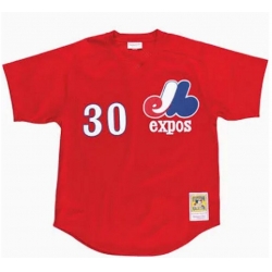 Men Montreal Expos 30 red Throwback 1982 MLB Jersey