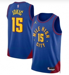 Men Denver Nuggets Jordan Brand Nikola Jokic 202223 Statement Edition Swingman Jersey Blue