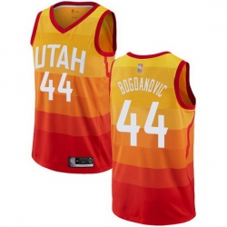Jazz  44 Bojan Bogdanovic Orange Basketball Swingman City Edition 2019 20 Jersey