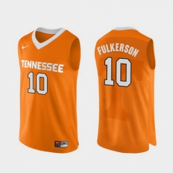 Men Tennessee Volunteers John Fulkerson Orange Authentic Performace College Basketball Jersey