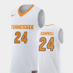 Men Tennessee Volunteers Lucas Campbell White Replica College Basketball Jersey