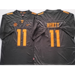 Tennessee Volunteers Black #11 Jalin Hyatt Stitched NCAA Jersey