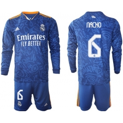 Men Real Madrid Long Sleeve Soccer Jerseys 539