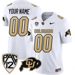 Colorado Buffaloes Active Player Custom White 2023 Fuse Stitched Football Jersey