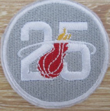 Miami Heat 25th Anniversary Patch Biaog
