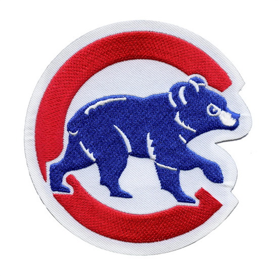 Men Chicago Cubs Walking Bear Sleeve Patch Biaog
