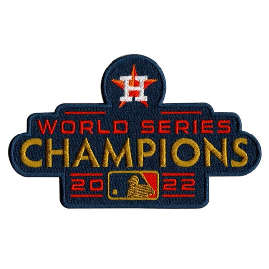 Men 2022 MLB World Series Champions Houston Astros Gold Ceremony Jersey Patch Biaog