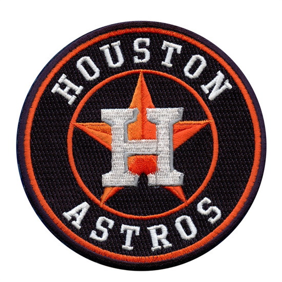 Men Houston Astros Team Logo Alternate Jersey Sleeve Patch (Blue) Biaog